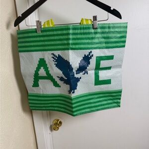 Green and White American Eagle Tote Bag